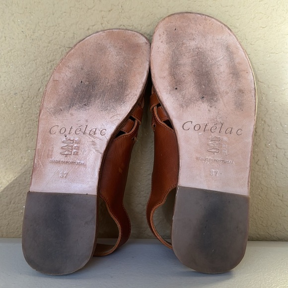 Cotelac Brown Leather Weave Sandals. 37 - Picture 6 of 9